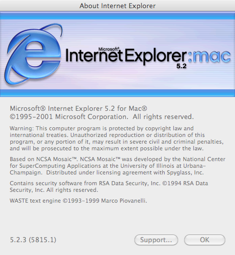 internet explorer 5.5 download for mac osx